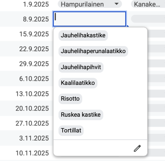 Reseptin valinta